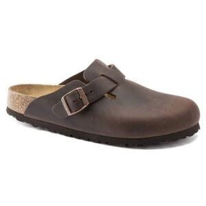 Birkenstock Brown Slip-On Buckle Clog